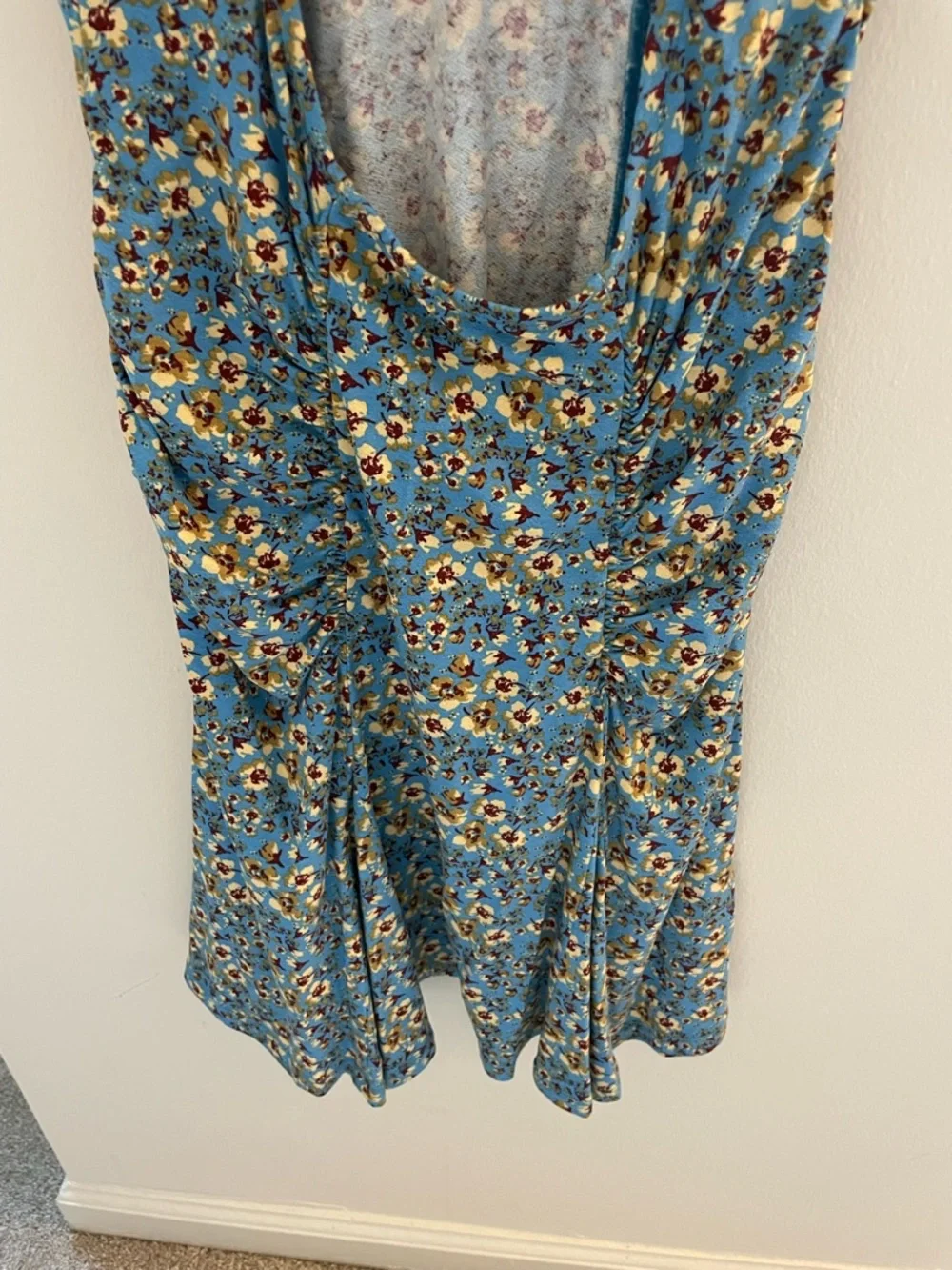 Free People Boho Summer Floral Lace-Trim Dress - Picture 5 of 6